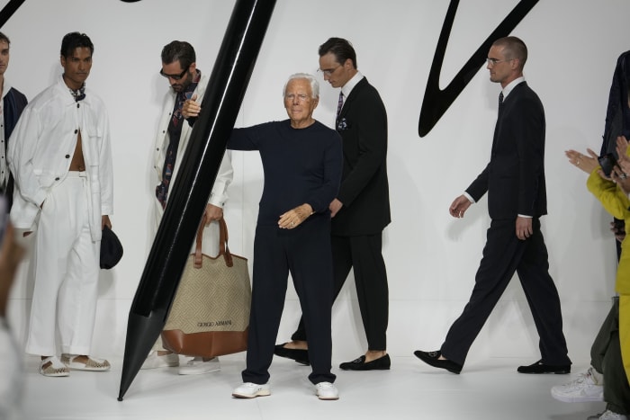 Giorgio Armani presents cinema-inspired fashion show in Venice