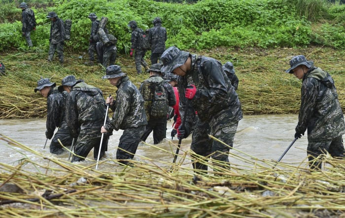 South Korea searches for missing people as death toll from downpours reaches 41