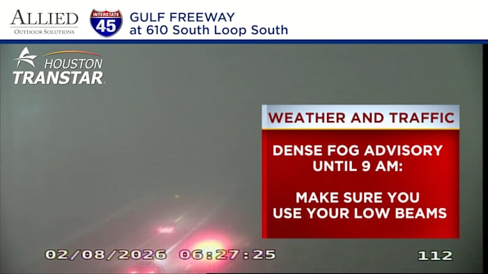 Houston’s Super Bowl Sunday kicks off with fog - then a mostly sunny day.