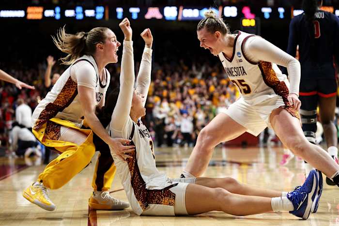 Battle's last-second jumper gives Minnesota a 65-63 win over Mississippi in women's NCAA Tournament