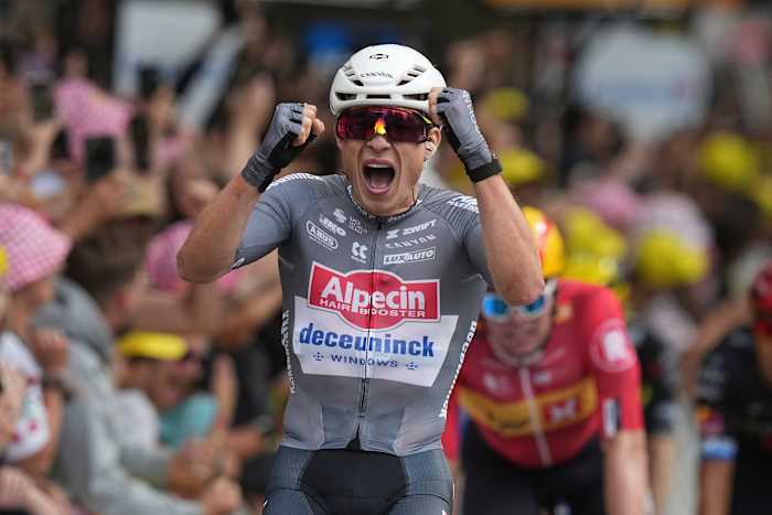 Philipsen Claims First Yellow Jersey in Tour de France Stage One Sprint