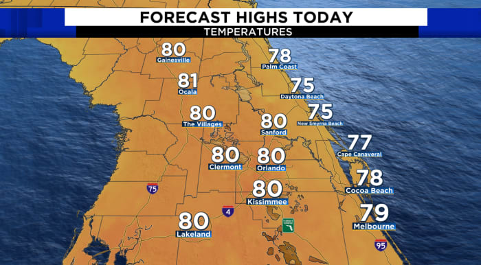Sunny and pleasant across Central Florida