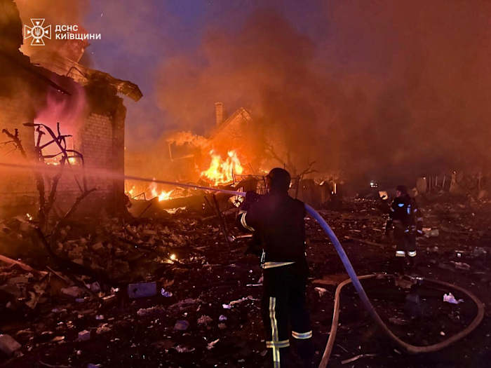 A massive Russian drone-and-missile attack on Ukraine kills at least 7 people, officials say