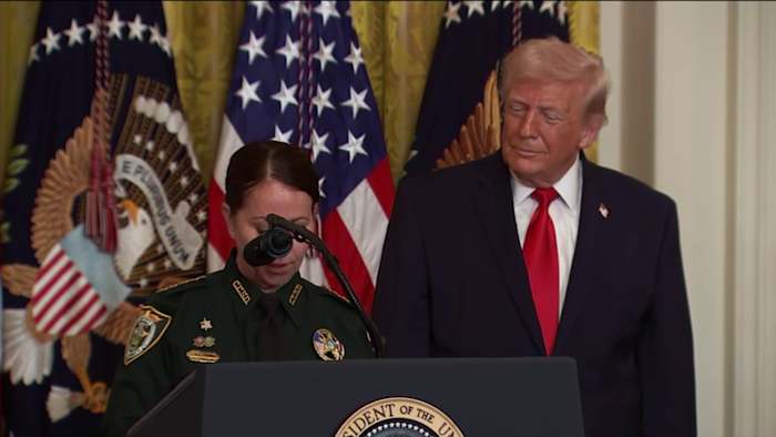 Clay County Sheriff Michelle Cook honored by President Trump at Women&rsquo;s History Month event at White House
