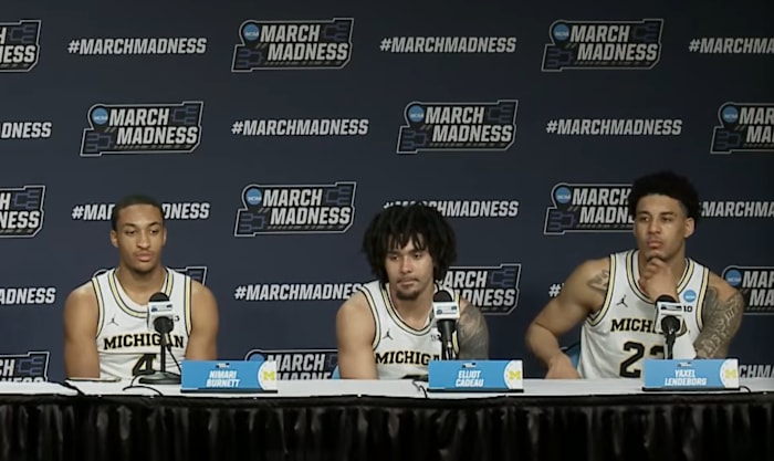 Lendeborg talks ‘Dominican LeBron’, Cadeau, Burnett shine as Michigan basketball reaches Sweet 16