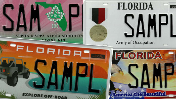 Floridians Now Have 32 New Specialty License Plates to Choose From