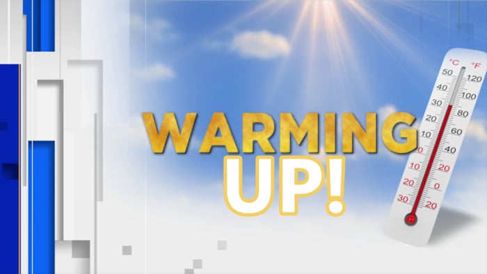 Houston gradually warming up above average