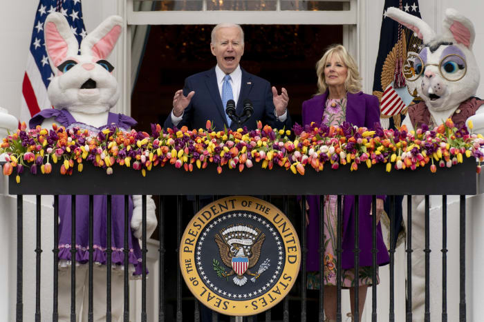 Jill Biden keeps EGGucation theme for Easter Egg Roll Jill Biden keeps EGGucation theme for Easter Egg Roll