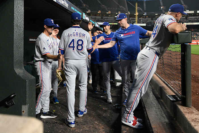 Jacob deGrom flirts with a perfect game, then a no-hitter with the Rangers Jacob deGrom flirts with a perfect game, then a no-hitter with the Rangers