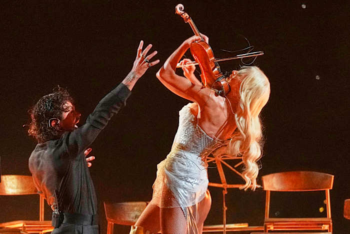 Finland's hotly tipped Eurovision performance features flames, a valuable violin and a safety plan