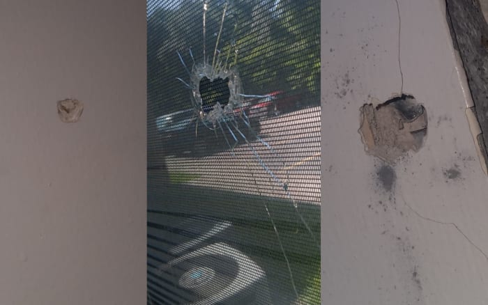 Family say they are left without air conditioning after more than 13 shots were fired at Jacksonville home