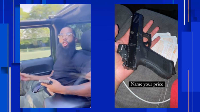 Man just out of prison posts Instagram photos of gun, chats about drunk crash in Detroit, feds say