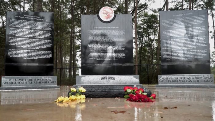 Monument honoring late singer Ronnie Van Zant added to Lynyrd Skynyrd memorial in Mississippi