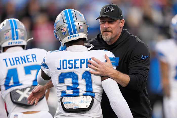 Detroit Lions star Kerby Joseph sparks concern online; Dan Campbell says DB is progressing from injury