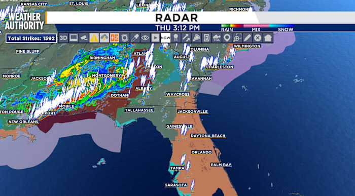 Heat Advisory in effect as the Gulf breeze brings storms