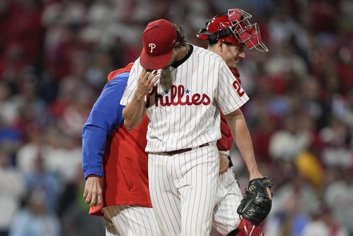 Aaron Nola outduels former mate Zach Eflin as Phillies top Rays