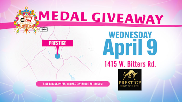 ksat.com - Marty Williams - Official Rules: KSAT Medal Giveaway - April 9, 2026 - Prestige Luxury Automotive