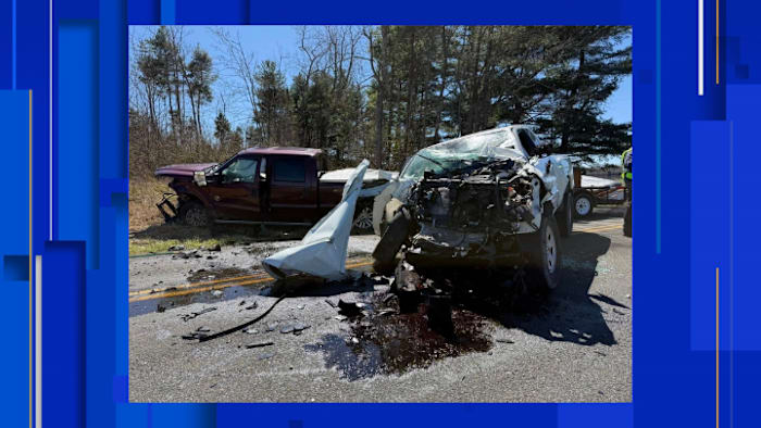 Two hospitalized after two pickup trucks involved in head-on crash in Carroll County