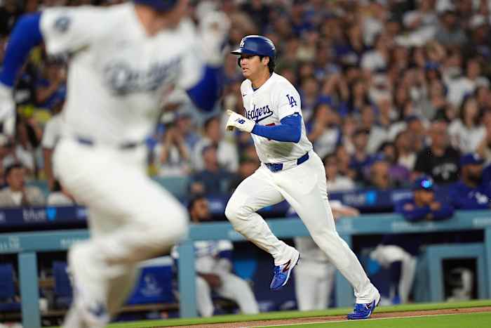 Image linked from the original feed: Dodgers rest Shohei Ohtani amid lingering left knee soreness
