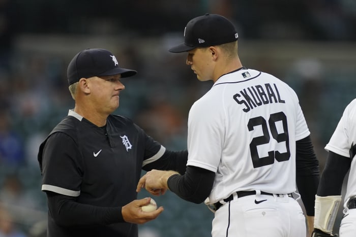 Detroit Tigers' Beau Brieske getting the Mize-Skubal treatment