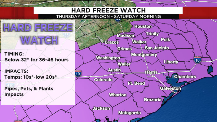 What is a hard freeze warning? Florida, Texas, Georgia under advisories