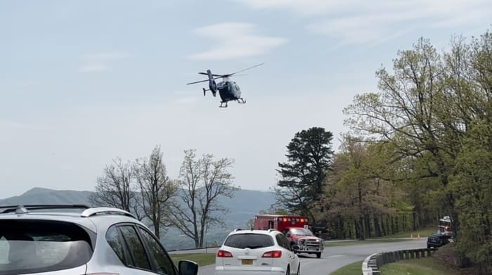 One person airlifted to hospital after motorcycle crash on Blue Ridge Parkway – WSLS 10