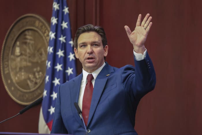 DeSantis targets New York, California and Biden in his Florida State of the State address