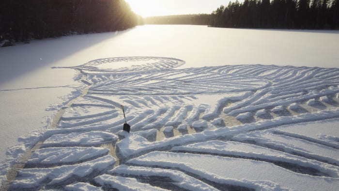 Finland: Architect's ephemeral lake art a winter tradition