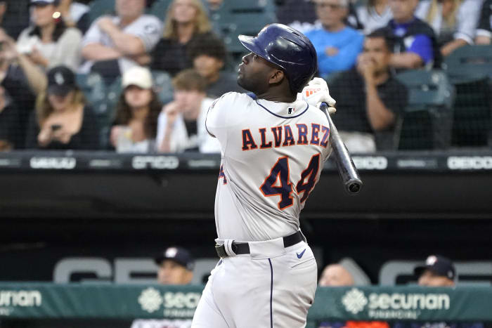 Kyle Tucker hits 2 RBI triples in an inning, Astros rout Padres