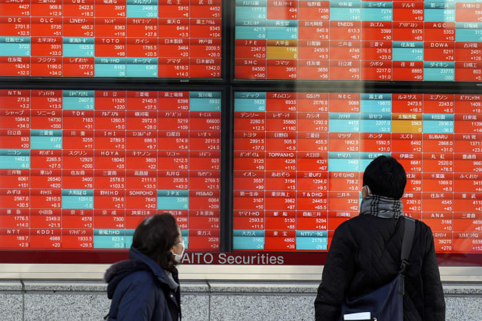 Stock market today: Asian shares mostly rise after Wall Street rebound led by tech stocks