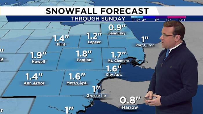 Metro Detroit Snow Forecast: How Much Snow Today
