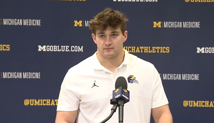 ‘Brotherhood coming together’: Michigan football LB Jimmy Rolder praises team’s unity after turmoil