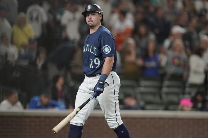 Raleigh first catcher to homer from both sides at Fenway as Mariners pound  Red Sox 10-1