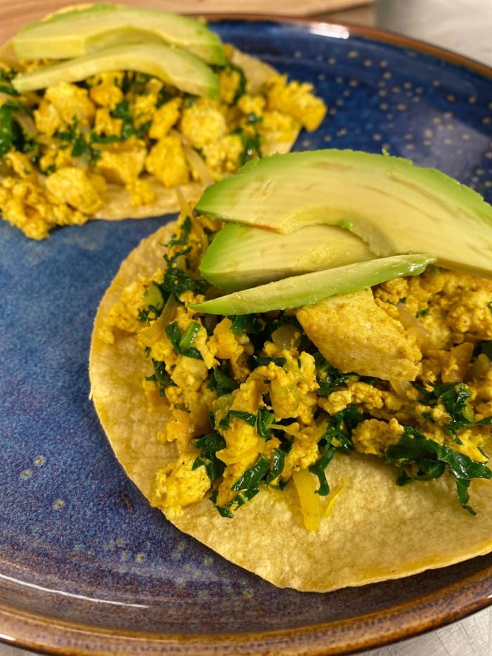 Tofu Breakfast Scramble Taco