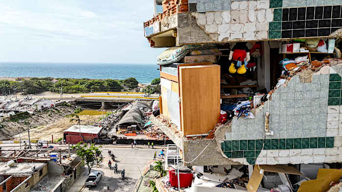 Venezuela's interim leader angrily defends earthquake response