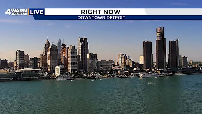 Warm weather continues this week for Metro Detroit with one chance for rain