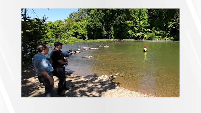 Roanoke Fire-EMS demonstrates how to be safe on the Roanoke River.