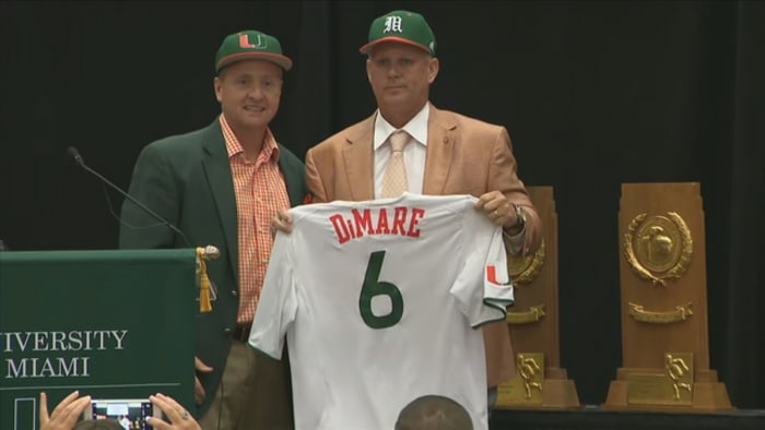 Miami baseball coach Gino DiMare to head into contract talks