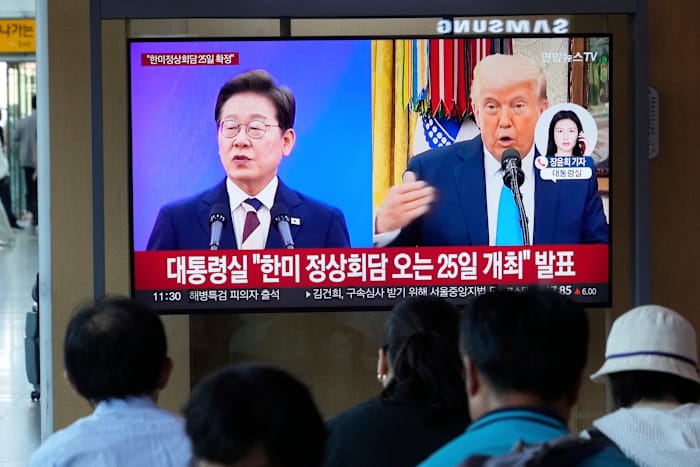 South Korean President Lee will travel to Washington for Aug. 25 meeting with Trump