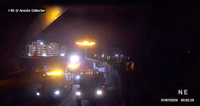 Crash closes I-95 South ramp from Acosta Bridge in Jacksonville