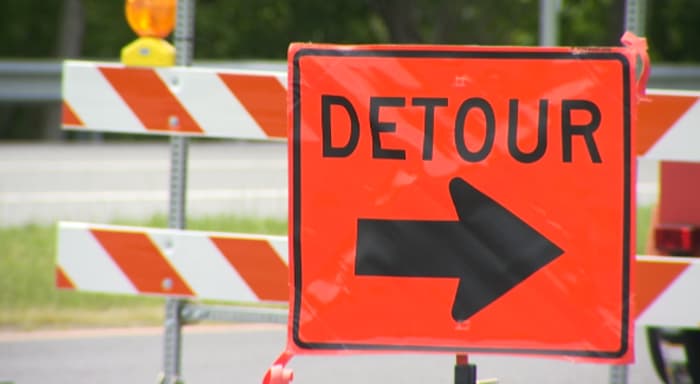 Part of NB I-375 in Detroit closed this week for resurfacing work