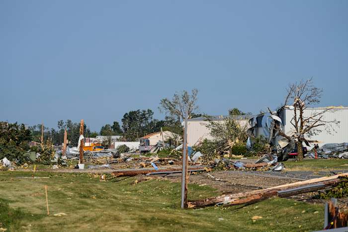 Image linked from the original feed: Tornado that carved a path of destruction in Wisconsin stayed on the ground for more than 20 minutes