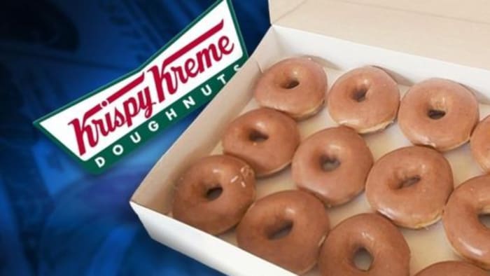 Krispy Kreme matches its price of a dozen doughnuts to average U.S. gas price every Wednesday