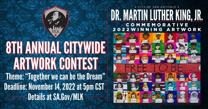 Dr. Martin Luther King, Jr. Commission is now accepting entries for 8th annual art contest