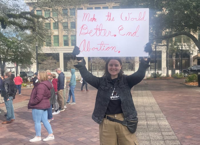 Pro-life activists rally downtown against Florida abortion initiative that could appear on November’s ballot