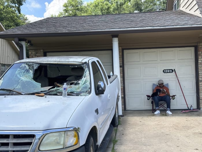 Head of FEMA tours deadly storm damage in Houston area as more