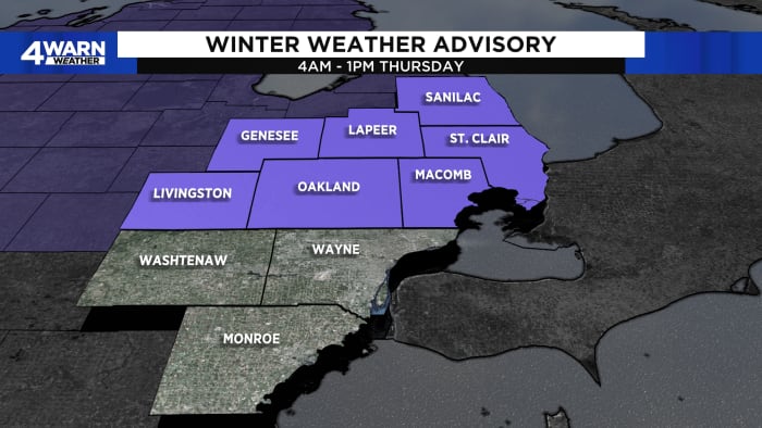 Here are scenarios for Thursday’s winter snowstorm in Metro Detroit