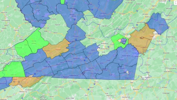 Thousands without power as severe weather hits Southwest, Central Virginia