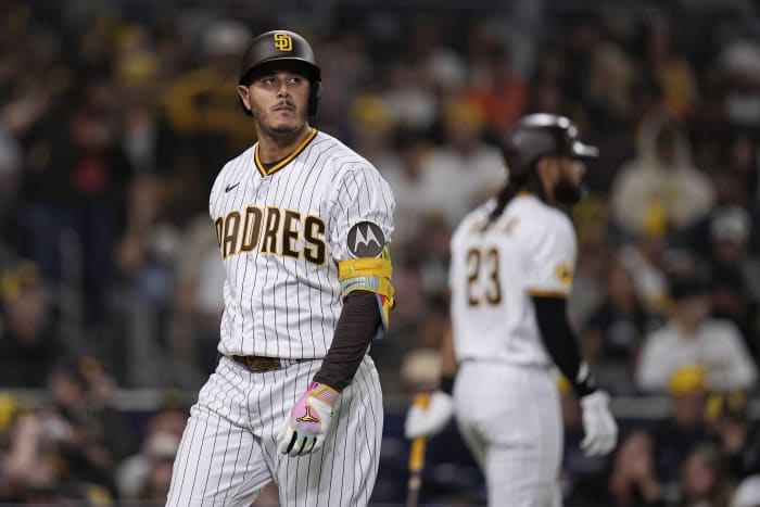 Umps check Padres pitcher Musgrove's ears for sticky stuff