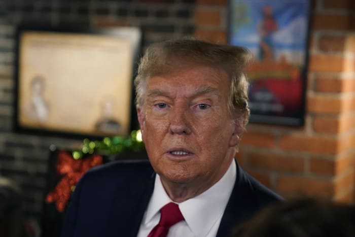 Trump's campaign is distancing him from allies who have sketched out plans for a second term